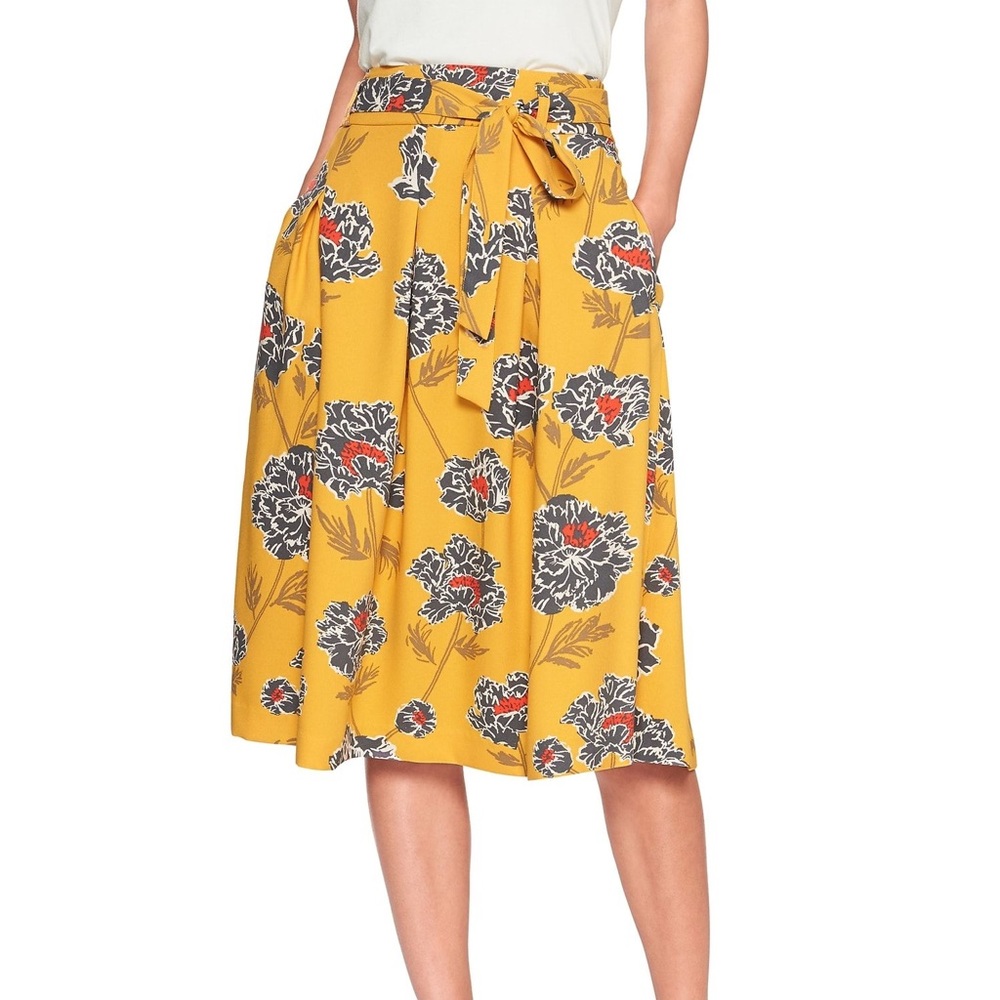 Banana Republic | Floral Midi Skirt